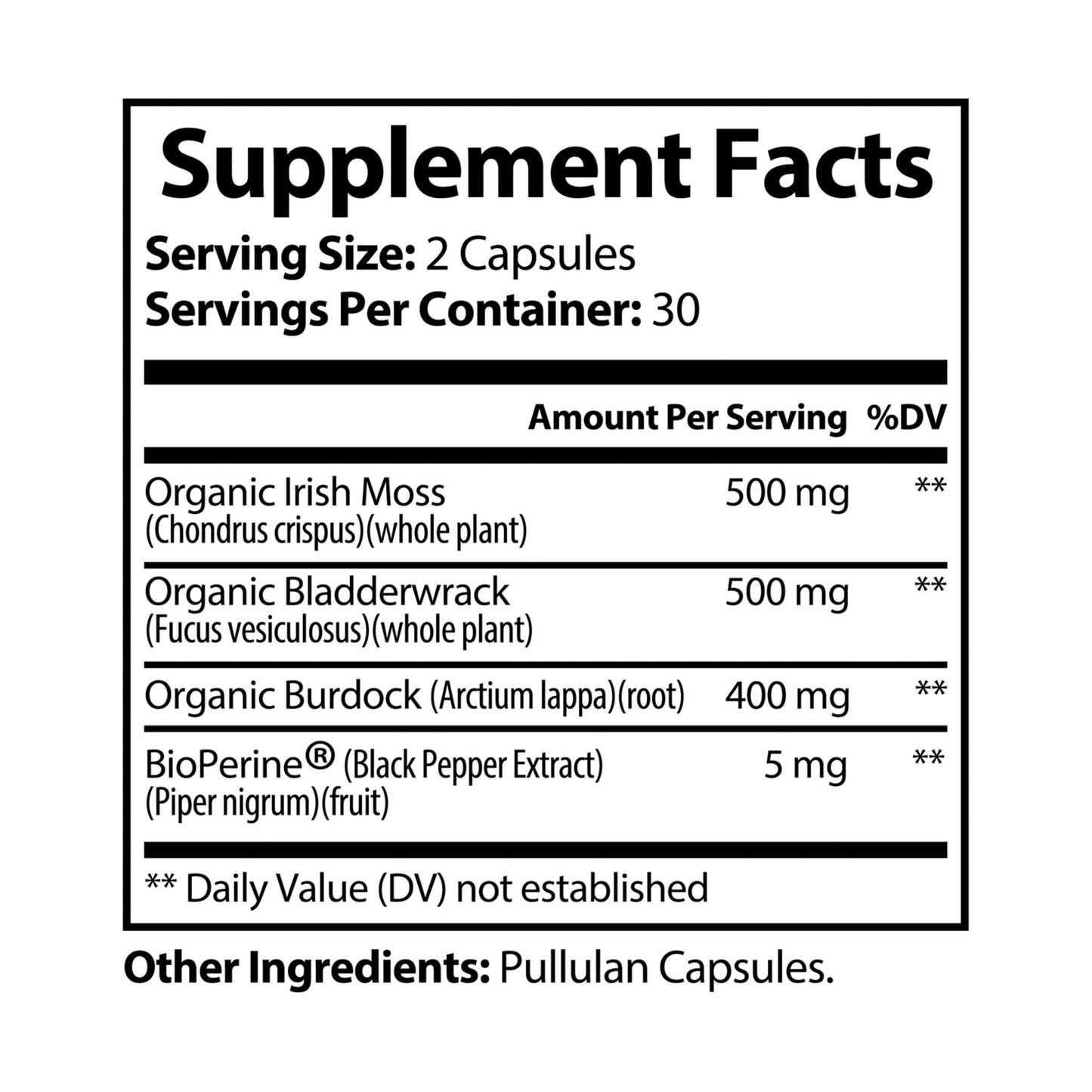 The Ocean Forager’s Blend - Sea Moss Supplement (60 Capsules)