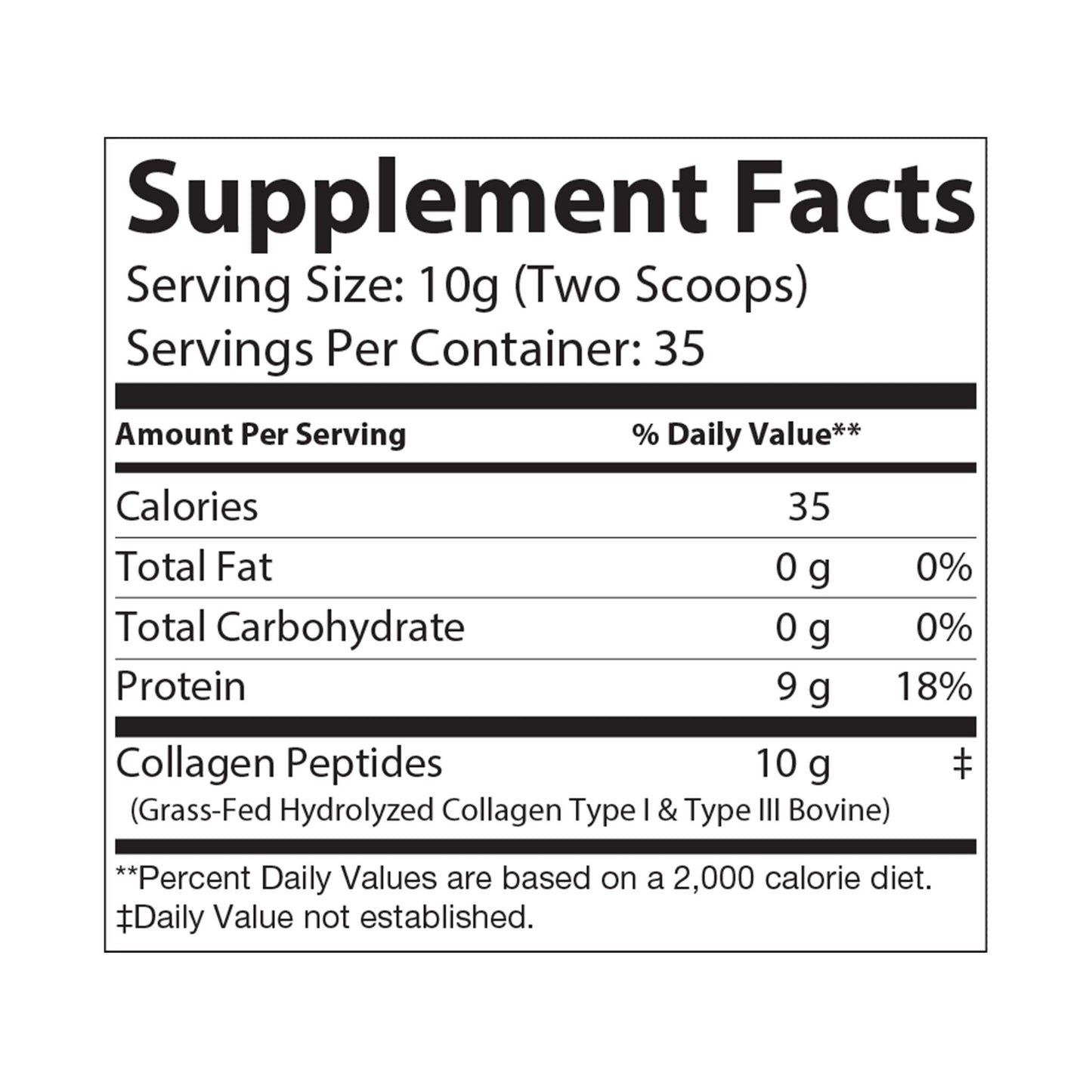Radiant Glow Collagen Peptides Type I & III Supplement (350g, 12.3oz)