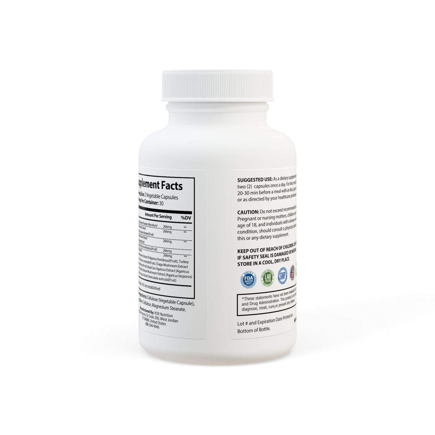 The Forager's Blend Dietary Supplement (60 Capsules - Mushroom Blend)